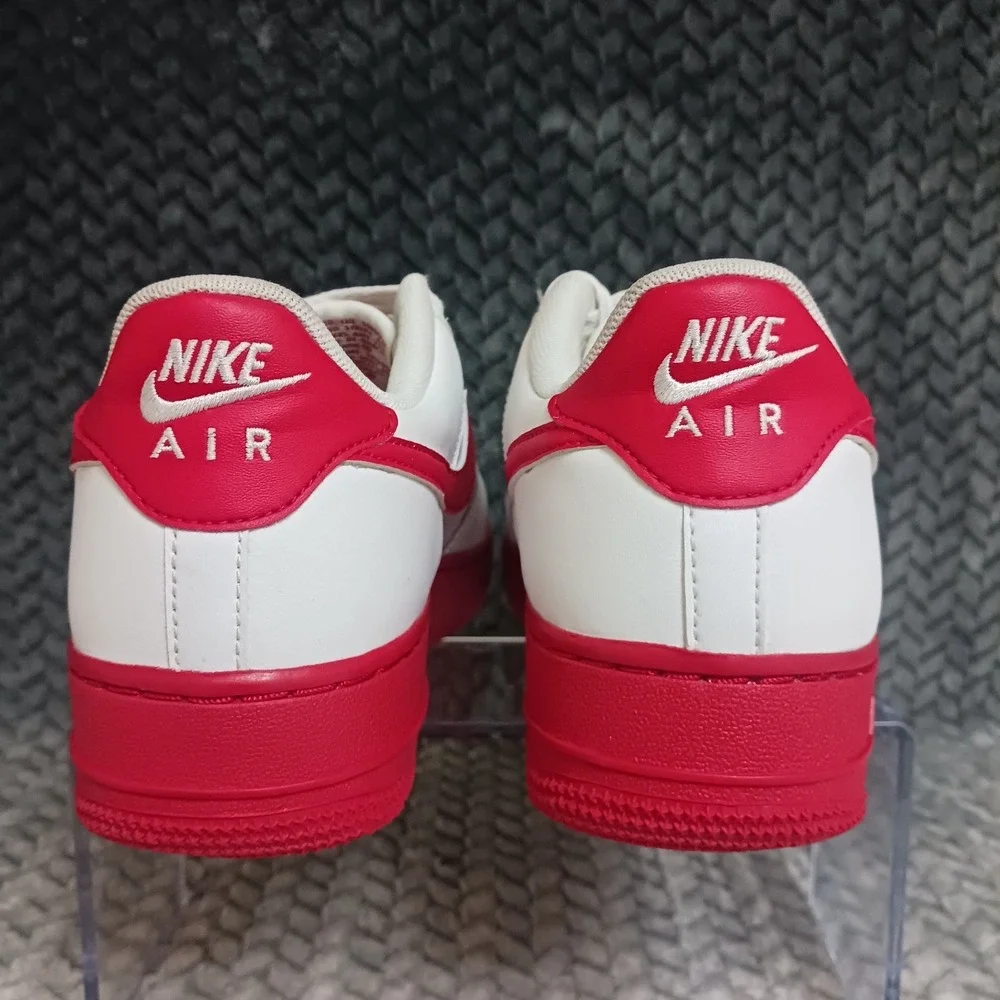 Nike Air Force 1 Retro Low GS White University Red Sneakers CV7663-102 Size 6.5Y